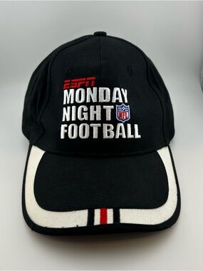 ESPN Monday Night Football Hat NFL Authentic Apparel Adjustable Black Strapback